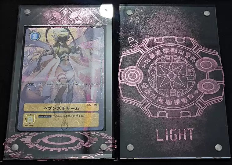 [Frame] Digimon Acrylic Card Display / Holder - Light Crest
