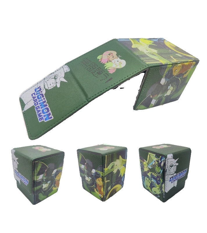 [Deck Box] MegaGargomon, Rapidmond, Gargomon, Terriermon, Lopmon, Henry Wong Leather Deck Box Digimon