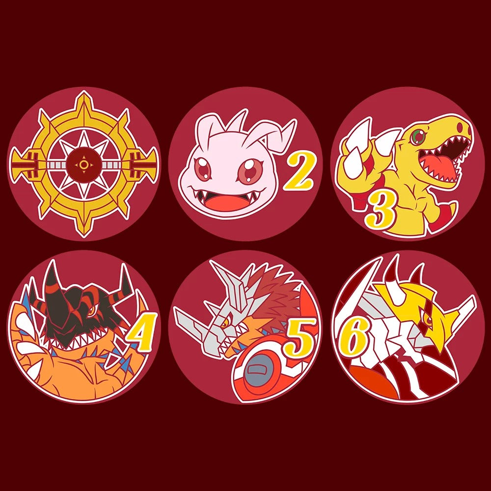 [Dice] Digimon Koromon, Agumon, Geogreymon, Rizegreymon, Shinegreymon