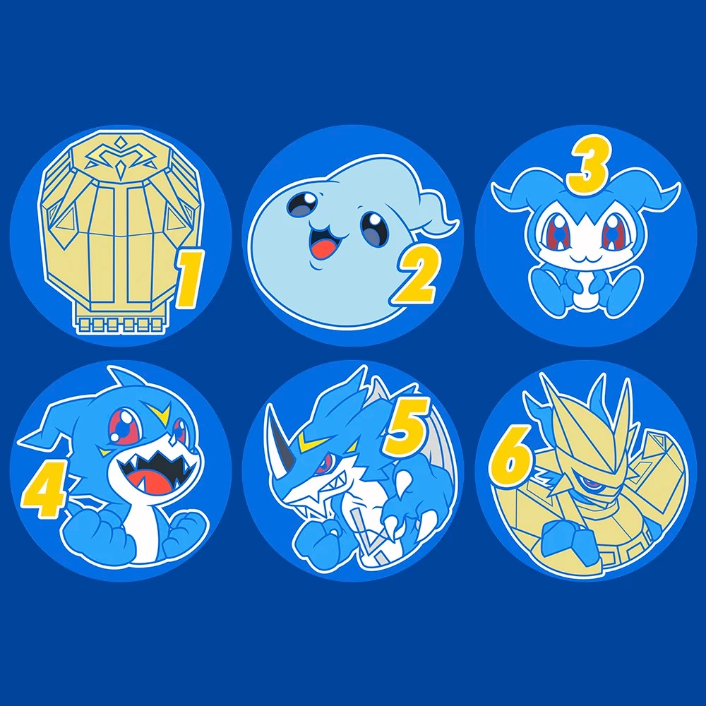 [Dice] Digimon Digi-egg of Miracles, Chibomon, DemiVeemon, Veemon, ExVeemon, Magnamon