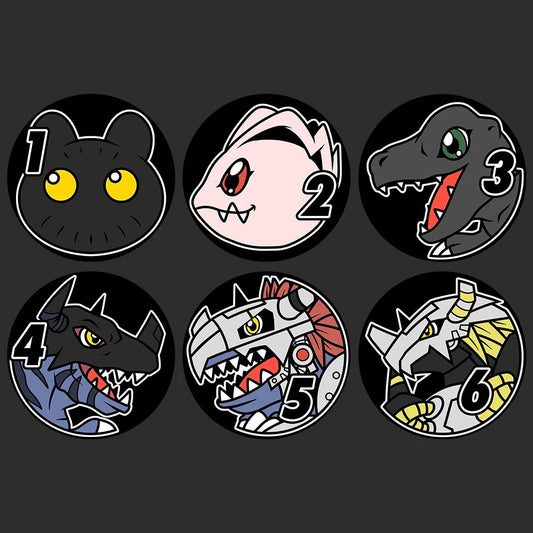 [Dice] Digimon Botamon, Koromon, BlackAgumon, Blackgreymon, BlackMetalGreymon, BlackWargreymon