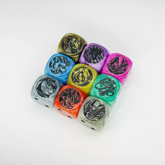 [Dice] Digimon Seven Great Demon Lords 七大魔骰,  Ogudomon 奥古杜獸, Lilithmon 莉莉絲獸, Barbamon 巴爾巴獸, Belphemon Sleep Mode 貝爾菲獸 睡覺模式, Belphemon Rage Mode 貝爾菲獸 憤怒模式, Daemon 究極魔獸, Leviamon 利維坦獸, Lucemon Chaos Mode 六翅獸墮落模式, Beelzemon 墮天地獄獸