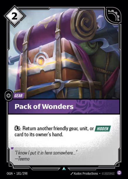 OGN-181/298 - Pack of Wonders（繁中）