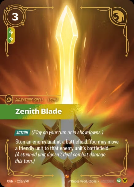 OGN-262/298 - Zenith Blade（繁中）