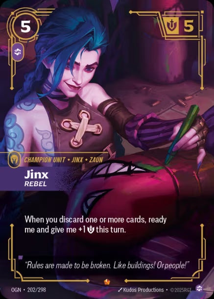 OGN-202/298 - Jinx, Rebel（繁中）