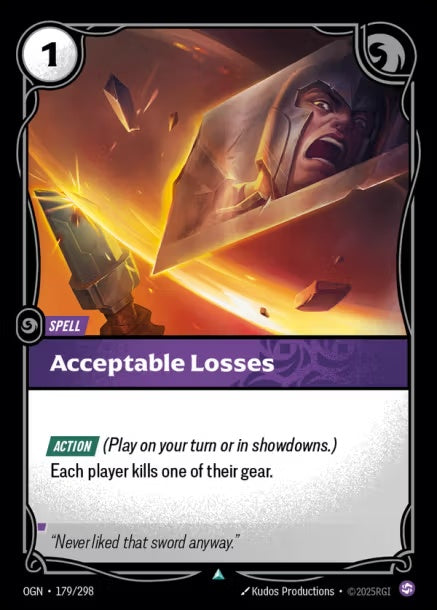 OGN-179/298 - Acceptable Losses（繁中）