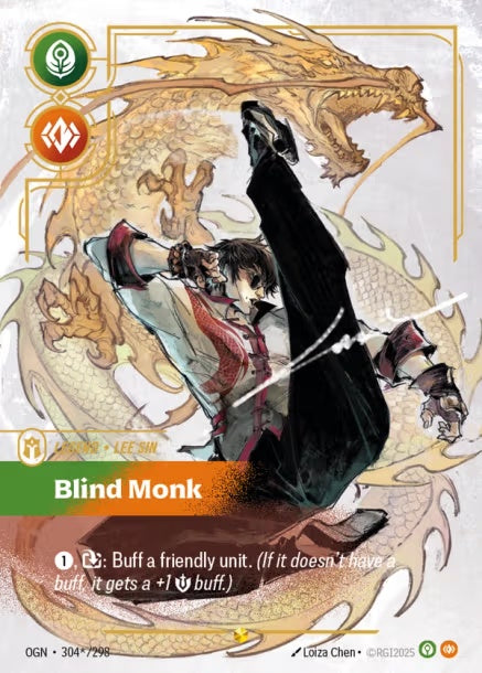 OGN-304*/298 - Blind Monk（繁中）(Alt Art)(異畫)