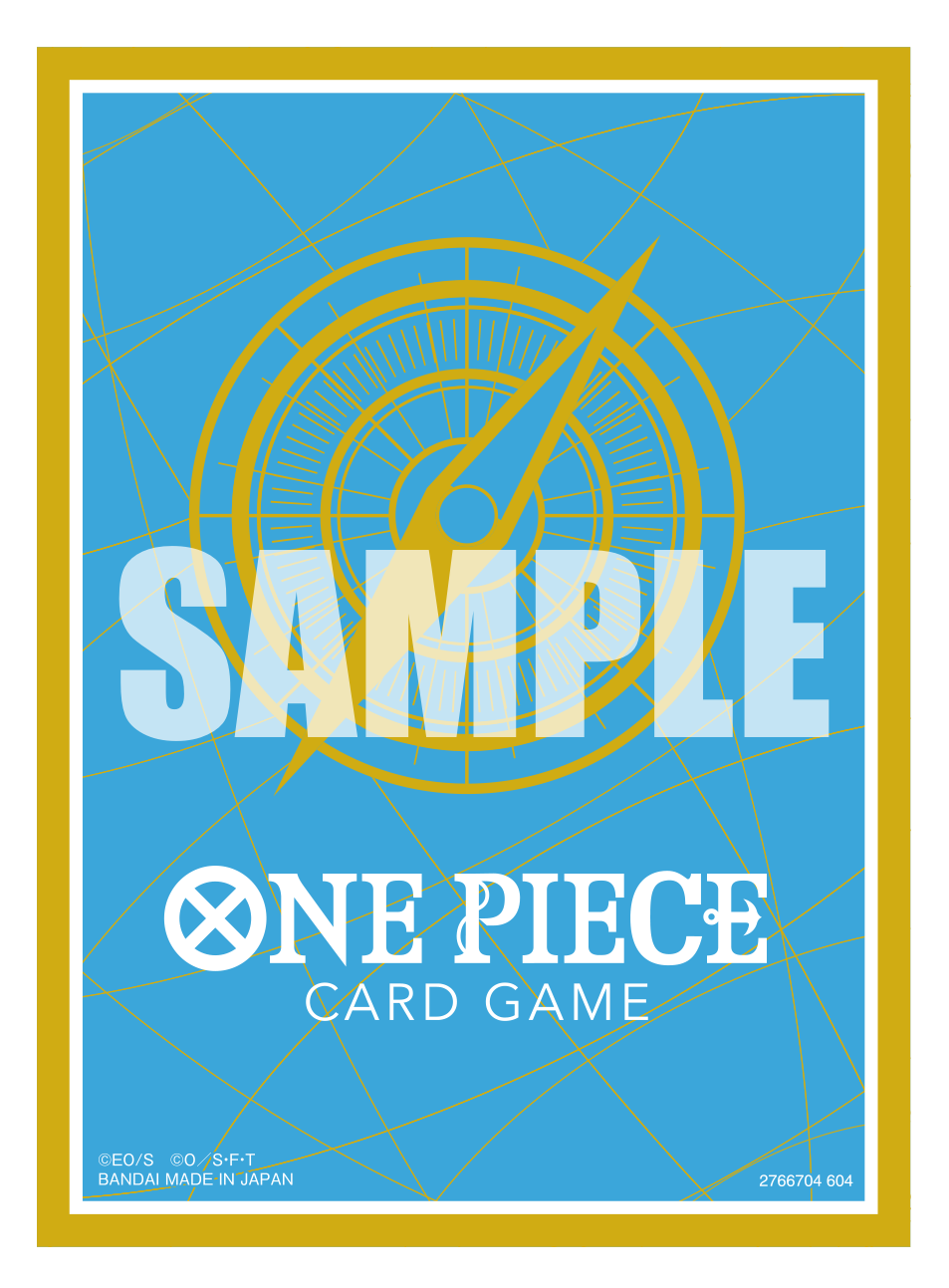 [Sleeves] ONE PIECE CARD GAME Limited Card Sleeve -Standard Blue Gold-