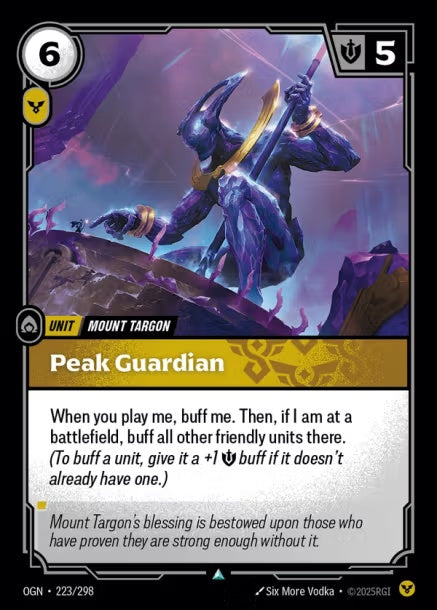OGN-223/298 - Peak Guardian（繁中）