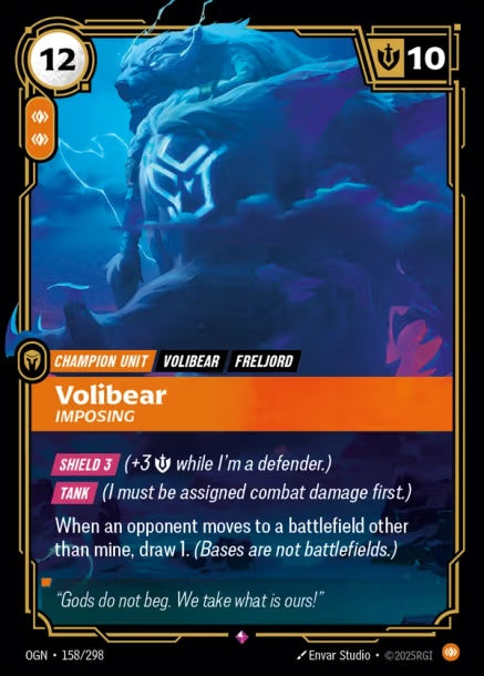 OGN-158/298 - Volibear, Imposing（繁中）