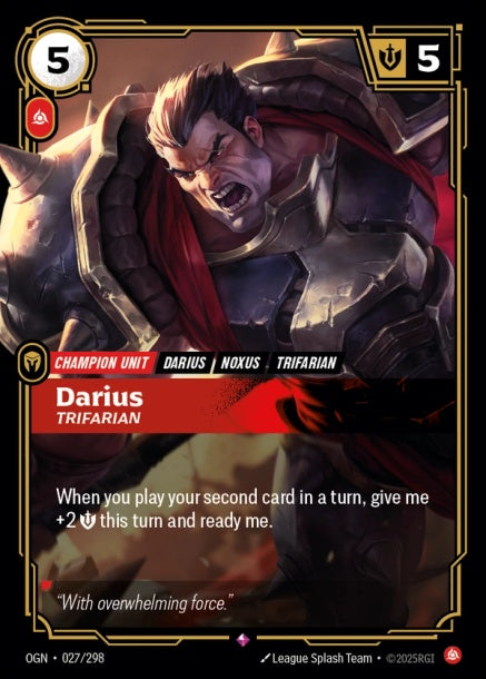 OGN-027/298 - Darius, Trifarian（繁中）