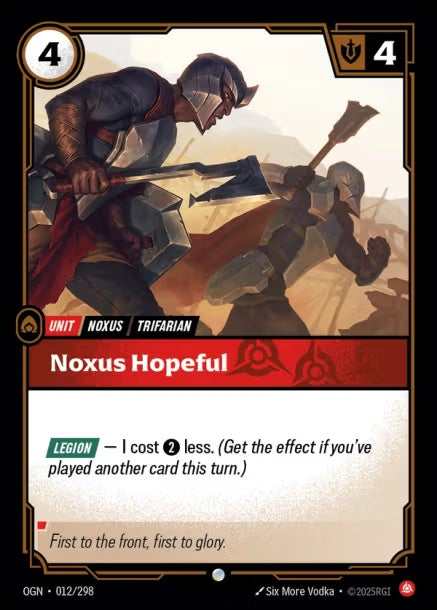 OGN-012/298 - Noxus Hopeful（繁中）