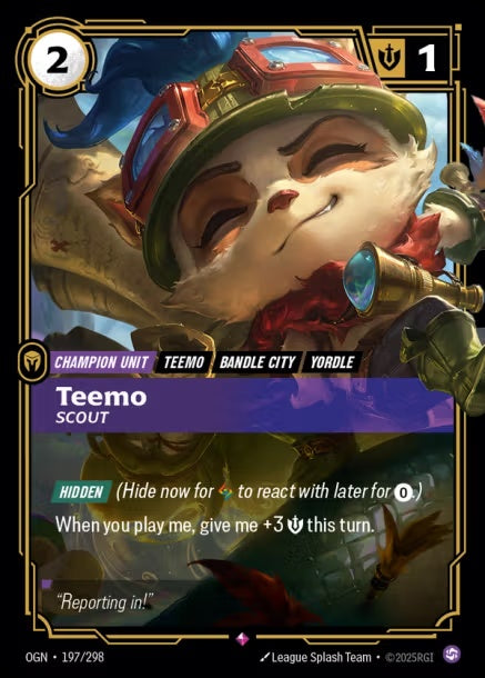（繁中）OGN-197/298 - Teemo, Scout 提摩偵察兵