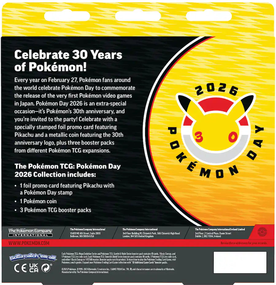 [Pre-order] English Pokemon 美版 Pokemon Day 2026 Collection