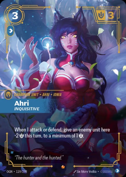 （繁中）OGN-119/298 - Ahri, Inquisitive 阿璃-好奇