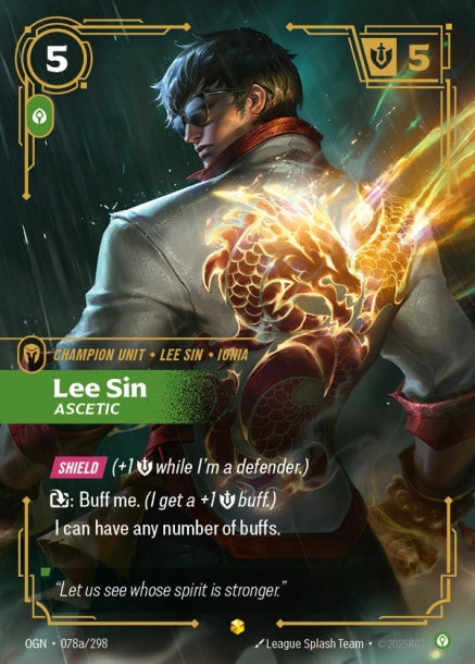 OGN-078a/298 - Lee Sin, Ascetic（繁中）