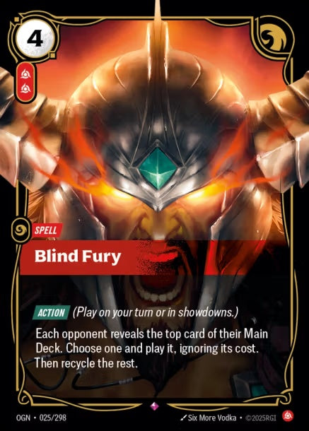 OGN-025/298 - Blind Fury（繁中）