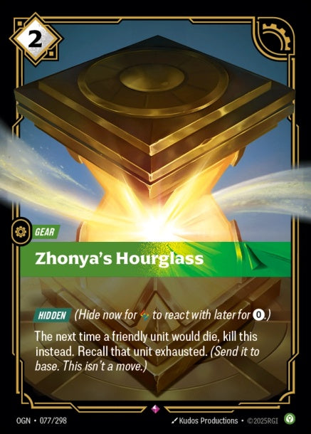 OGN-077/298 - Zhonya's Hourglass（繁中）