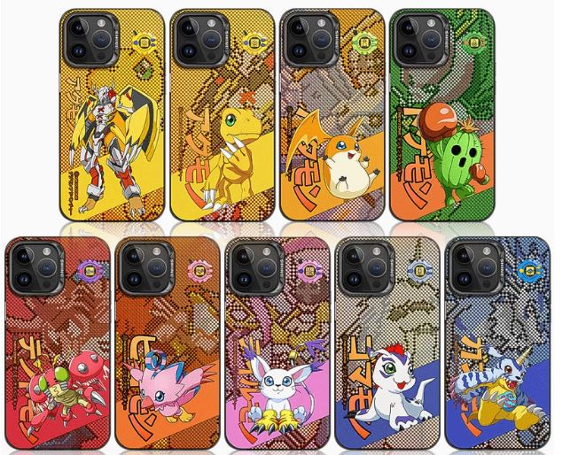 [Misc] Digimon 01 iPhone Phone Case 8-bit style