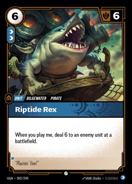 OGN-092/298 - Riptide Rex（繁中）