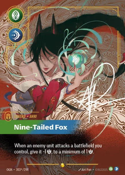 OGN-303*/298 - Nine-Tailed Fox（繁中）(Alt Art)(異畫)