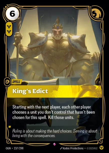 OGN-237/298 - King's Edict（繁中）
