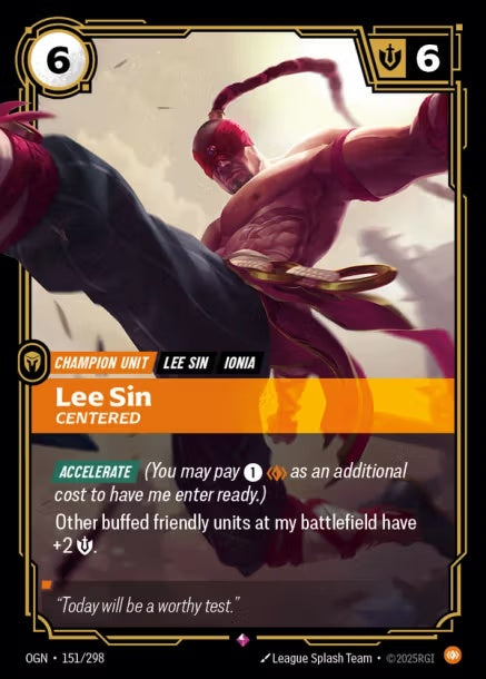 OGN-151/298 - Lee Sin, Centered（繁中）
