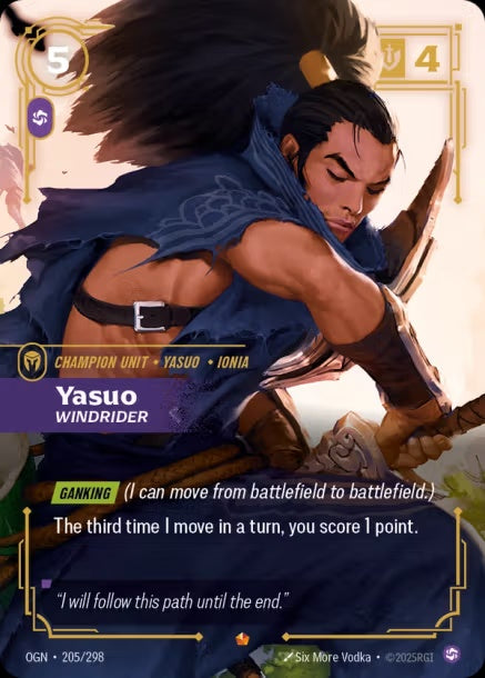 OGN-205/298 - Yasuo, Windrider（繁中）