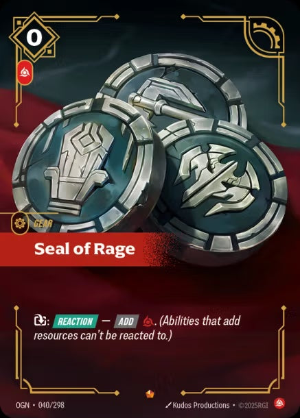 OGN-040/298 - Seal of Rage（繁中）
