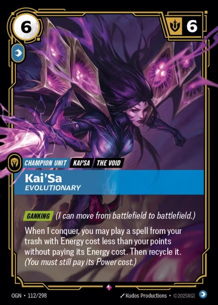 OGN-112/298 - Kai'Sa, Evolutionary（繁中）