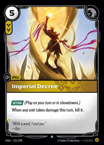 OGN-221/298 - Imperial Decree（繁中）