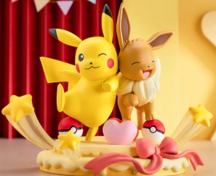 [Pre-Order] [寶可夢雙角色模型]  Funism - 寶可夢模型 - 派對伊布和皮卡丘 - 中尺寸