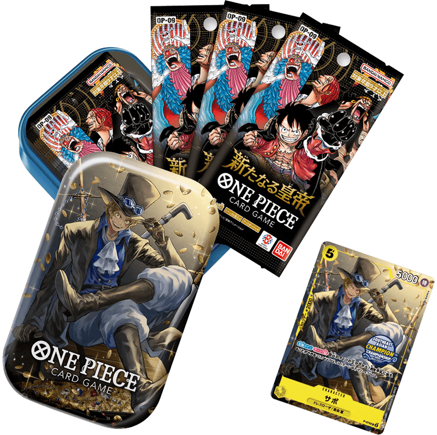 (Pre-Order) [ASIA EXCLUSIVE] ONE PIECE CARD GAME [OP-09] Mini-Tin 海賊王咭牌遊戲 OP-09 迷你鐵盒套裝 [亞洲地區限定產品]