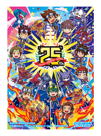 [Sleeves] DIGIMON CARD GAME OFFICIAL SLEEVES DIGIMON ANIMATION SERIES 25th