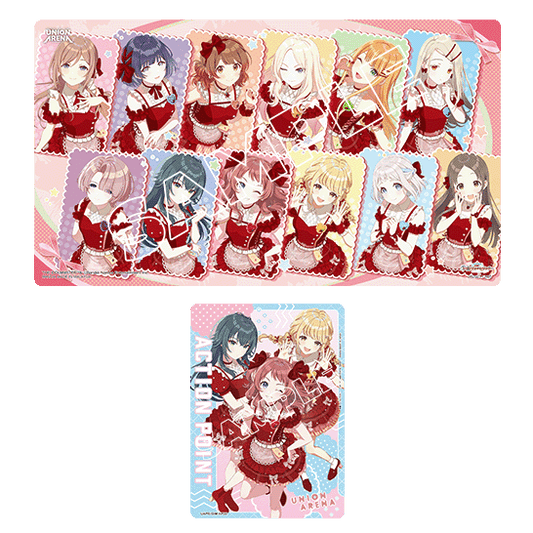 [Playmat] [File] UNION ARENA Playmat & Action Point Cards Set THE IDOLM@STER Gakuen JP BCG Fest 25-26 Bandai Fest