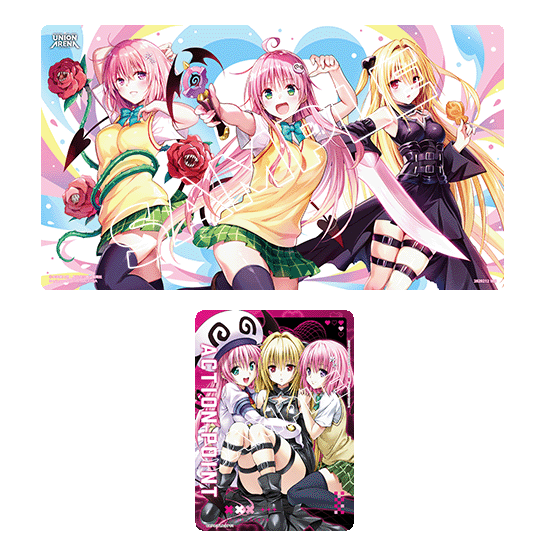 [Playmat] [File] UNION ARENA Playmat & Action Point Cards Set To LOVE Ru JP BCG Fest 25-26 Bandai Fest