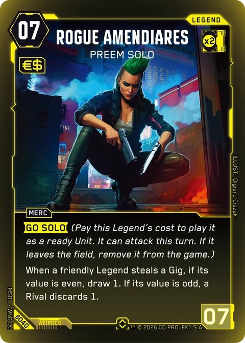 MS01-B040 Rogue Amendiares: Preem Solo