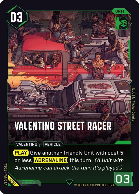 MS01-B091 Valentino Street Racer