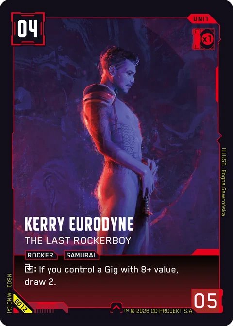 MS01-B012 Kerry Eurodyne: The Last Rockerboy