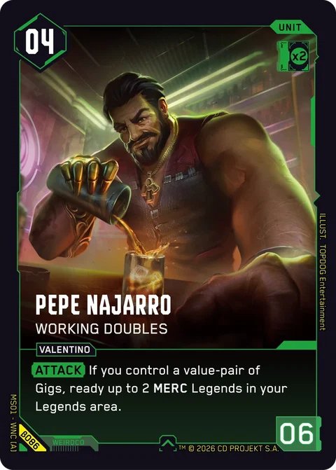 MS01-B086 Pepe Najarro: Working Doubles