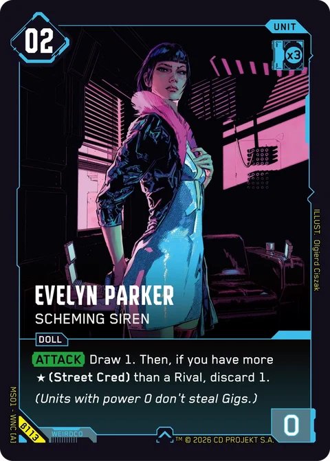 MS01-B113 Evelyn Parker: Scheming Siren