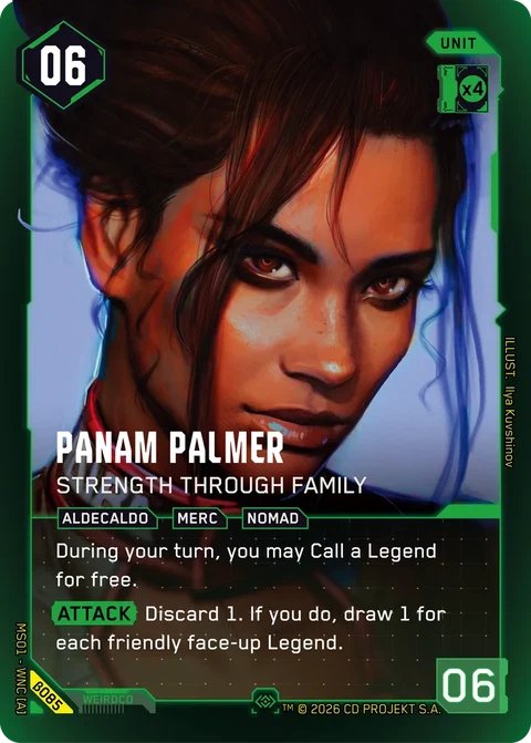 MS01-B085 Panam Palmer: Strength Through Family