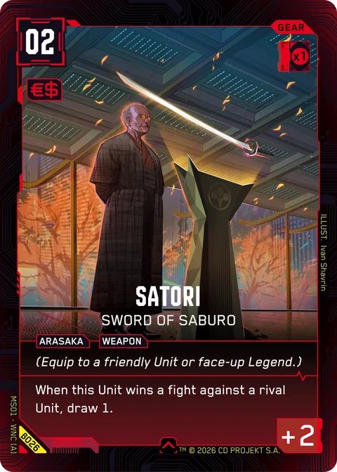 MS01-B026 Satori: Sword of Saburo