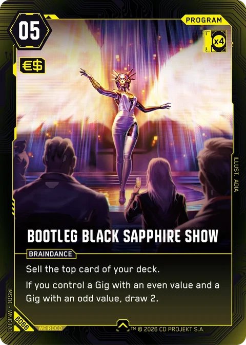 MS01-B066 Bootleg Black Sapphire Show