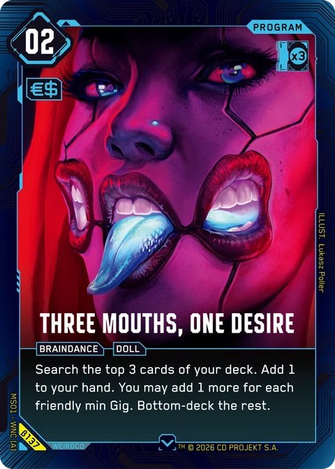 MS01-B137 Three Mouths, One Desire