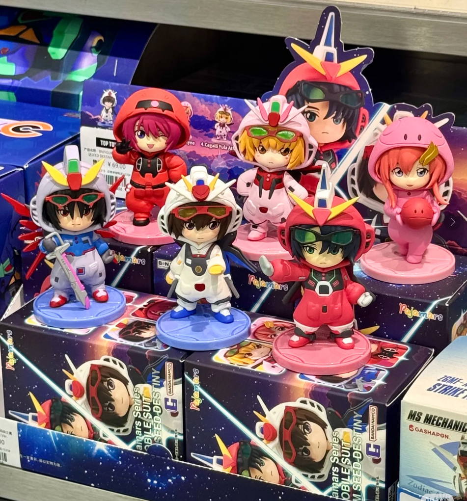 [Official Products][官方產品] - BNFIGURE Q MOBILE SUIT GUNDAM SEED DESTINY PAJAMARS VER. (1 Box  - 6EA) BN Figure Q機動戰士高達SEED DESTINY 睡衣造型 (1 盒Box  - 6件)