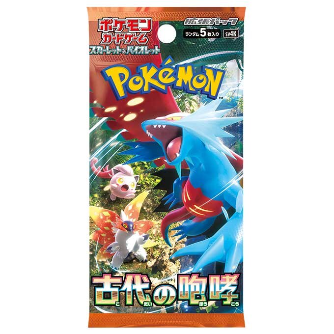 [SV4K] Pokemon Ancient Roar (JP) SEALED BOOSTER BOX / CASE  [SV4K]  寵物小精靈「古代咆哮」(JP) 卡盒 / 完箱