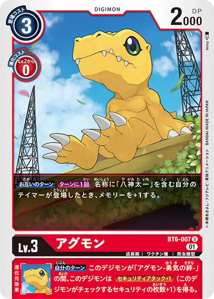 BT6-007 Agumon 亞古獸