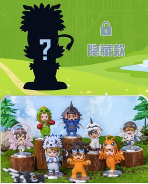 [Blind Box] Digimon 01 Display Figures Onesie Vol.2 盲盒 數碼暴龍01玩偶服迷你公仔 盲盒 第2彈